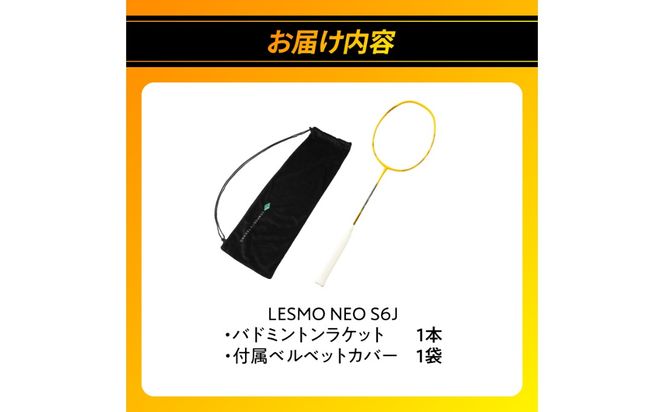 【R17002】バドミントンラケット NEO S6J (ネオ エスロクジェイ) 