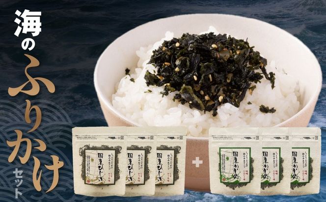 ごはんが進む！海のふりかけ 6袋（わかめ3・ひじき3） 半生 ソフトタイプ_2515R-4