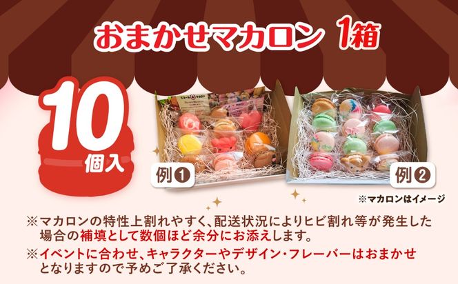 おまかせ マカロン ボックス 10個入 マカロン 焼菓子 スイーツ 愛西市 / ニコールマカロン[AEDA001]
