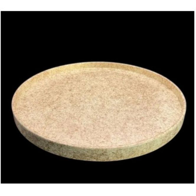 木製 丸トレイ 乱糸（マット仕上げ）漆白［NF67］ 303446_CU90034VC03