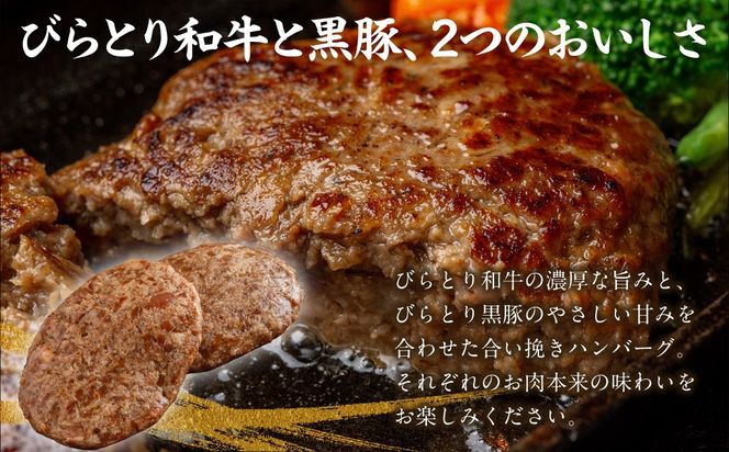 びらとり和牛・黒豚合い挽きハンバーグ 180g×5枚 BRTC009