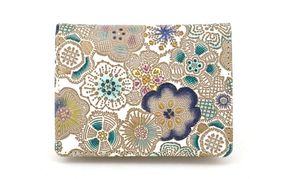 【文庫屋大関】箱まち小銭入れ 春らんまん〈瑠璃〉【皮革工芸品】 革製品 工芸品 民芸品 牛革 財布 小銭入れ 小物入れ お祝い ギフト プレゼント 墨田区 東京都