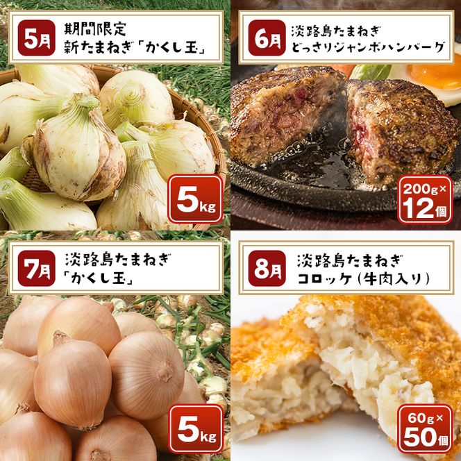 【定期便12ヶ月】今井ファームの淡路島たまねぎグルメ直送便