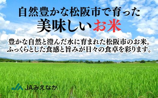 令和7年産 コシヒカリ 松阪産 玄米 10kg（ 米 お米 こめ コメ おこめ 白米 玄米 こしひかり コシヒカリ 三重県 松阪市 ）【002110A】