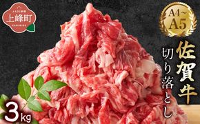 艶さし！【A4~A5】佐賀牛切り落とし 3kg (500g×6P)