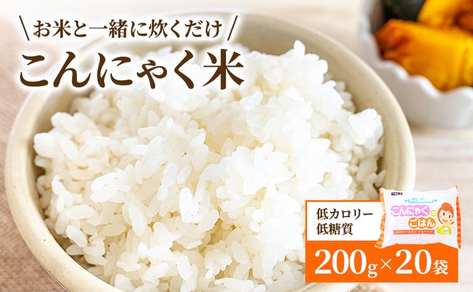 こんにゃく米 お米と一緒に炊くだけ こんにゃく ごはん 20袋 コンニャク ダイエット 食品 加工食品 セット もどきご飯 こんにゃくご飯 糖質オフ 低糖質 低カロリー カロリーオフ 食物繊維 