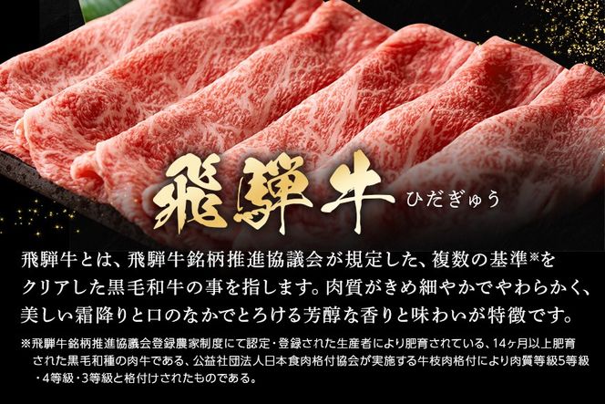 A5 飛騨牛 肩ロース＆モモ スライス 食べ比べセット 4～5人分 800g 522