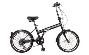 パンクしないオリタタミ自転車 MOVONA ワイドタイヤ 20型 6段変速【ブラック】武田産業【四日市市 で人気の返礼品 ノーパンク 武田産業 折り畳み自転車 三重県 四日市 四日市市ふるさと納税】