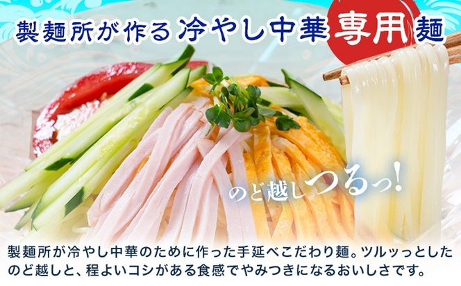 冷やし中華 選べる 内容量 5食セット(麺80g×5束、スープ5袋) 12食セット(麺80g×12束、スープ12袋) スープ付き 池田製麺所《30日以内に出荷予定(土日祝除く)》岡山県 矢掛町 中華麺 手延べ 冷やし中華専用麺 送料無料---ofn_ikdthn_30d_25_8500_5---