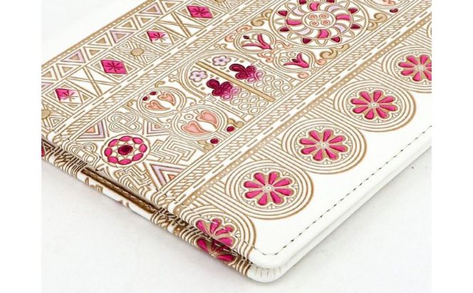 【文庫屋大関】パーソナルホルダー　アポロン＜ピンク＞【皮革工芸品】 民芸品 雑貨 日用品 文房具 革小物 牛革 ファイル ケース 