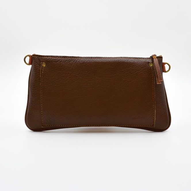 益子の革工房maharoのサコッシュ（S）キャメルブラウン｜栃木県 益子町 ふるさと納税 ショルダーポーチ 牛革 手作り (AX112-1)