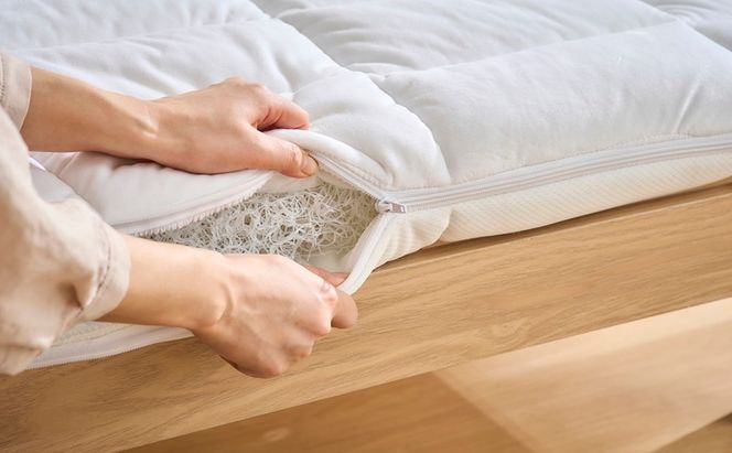 エアリー敷き布団プラスSD ASFP80-SD ホワイト 敷布団 アイリスオーヤマ セミダブル 敷き布団 洗える 丸洗い 速乾 硬め 高反発 体圧分散 抗菌 防臭 通気性 湿気対策 リバーシブル 夏 冬 オールシーズン 収納 コンパクト 来客用 ベッド エアリー