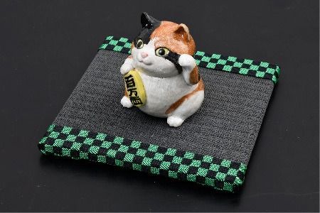 ミニたたみ2枚セット『市松』『麻の葉』 【和紙表 撥水加工 変色しづらい 職人 本格派 やすらぎ 国産 手作り  卓上 おしゃれ マウスパッド 小物】(H075107)