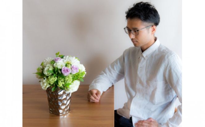 アレンジメント Sサイズ_ホワイト/グリーン系 142069_BN012VC03