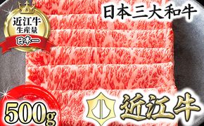 【4等級以上】【カネ吉山本】近江牛［特］すきやき用サーロイン【500ｇ】【Y075W1】（国産牛　和牛　ブランド牛　ブランド和牛　黒毛和牛　牛肉　肉　高級　人気　おすすめ　神戸牛　松阪牛 に並ぶ 日本三大和牛 近江牛）