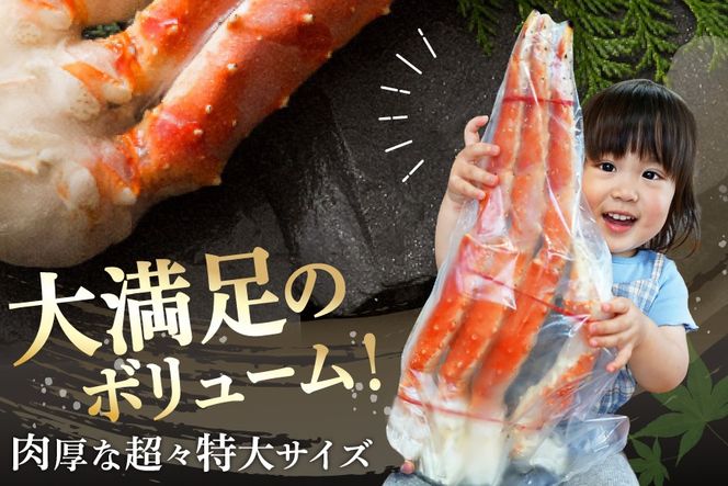 本 タラバガニ 脚 ボイル済 約1.5kg 極太7Lサイズ [カネダイ 宮城県 気仙沼市 20564326] カニ かに 蟹 たらばがに たらば蟹 タラバ蟹 たらば タラバ ボイル