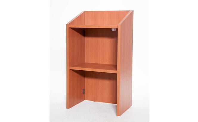 Free Table 司会者台 演台 幅60cm 折りたたみ式 雑貨 日用品 折りたたみ式 司会者台 組み立て式 工具不要