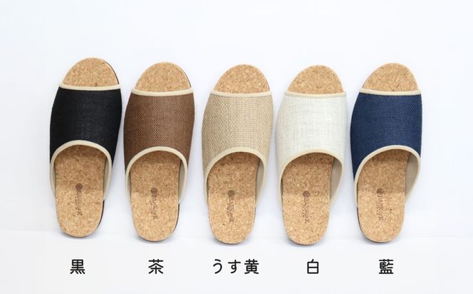 ルームシューズの理想形。天然素材、静音性、高反発クッションで足にやさしい、コルクでむれにくい、綿や麻の素材で、春夏らしいデザイン。「バークオブケイ」コルクルームシューズ爽（Made in Japanの高品質）（春夏デザインバージョン）3Lサイズ(29.5cm) カラー：白　3足セット【スリッパ、室内履き、シューズ、靴、リビング、ビジネス、インテリア、三重県、四日市市、ふるさと納税】