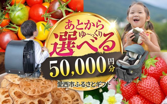 【あとから選べる】 愛知県愛西市ふるさとギフト 5万円分 日本酒 スイーツ シャンプー あとから ギフト[AECY004]