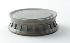 寒風須恵器　円面硯（作：三浦 雅人） 民芸品 工芸品 