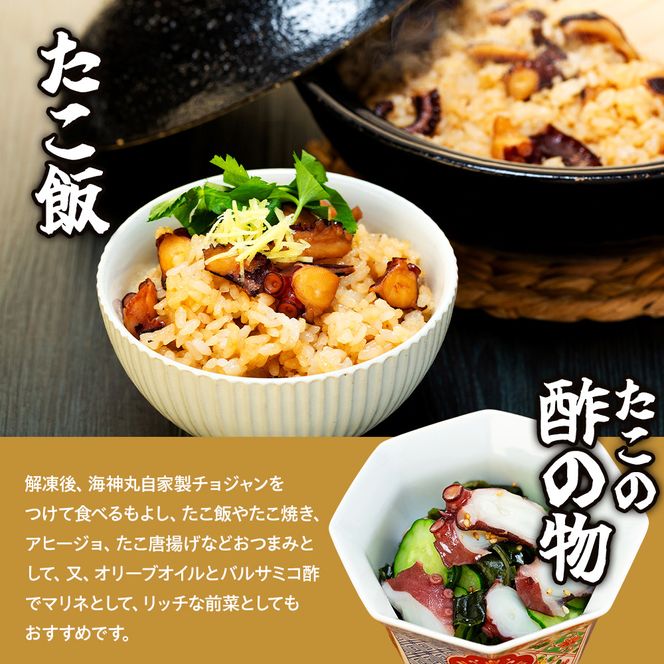 地だこボイル ５パック (100g×5) 冷凍 たこ 海鮮 海産物 たこ飯 たこ焼き アヒージョ たこ唐揚げ おつまみ お酒 ご飯 おかず 自家製チョジャン付き おすすめ 人気 愛知県 南知多町