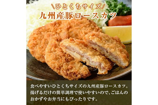 a747 ≪訳あり≫国産！豚ロースかつ(合計1.9kg超・60g×32枚)【鹿児島パッカー産業】 姶良市 冷凍 とんかつ 豚カツ ロースカツ カツ 豚ロース 一口サイズ お弁当 惣菜 規格外