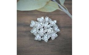 200-17伊勢志摩あこや本真珠ブローチ・あじさい(B02)