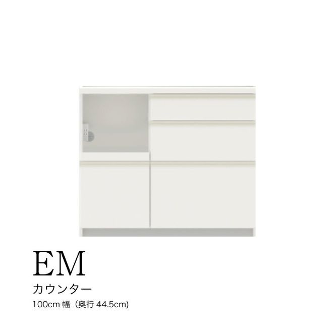 食器棚 カップボード 組立設置 EMA-S1000Rカウンター [No.570]