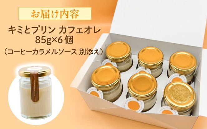 キミとプリン カフェオレ ◆ 6個 セット ◆ 《糸島市》 【株式会社おおはまファーム】 [AKH014] プリン コーヒー コーヒープリン 天上卵 UOVO