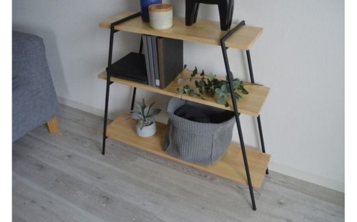 アイアンレッグラック（3段） ナチュラル(NA) ILR3-NA