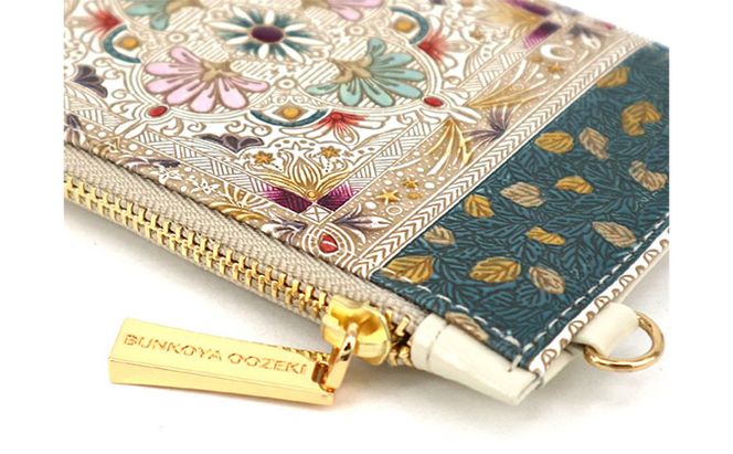 【文庫屋大関】すっきりカードケース　黄金のタピ【皮革工芸品】 ファッション小物 雑貨 フラグメントケース 小銭入れ付き 収納 スマート 日本製 