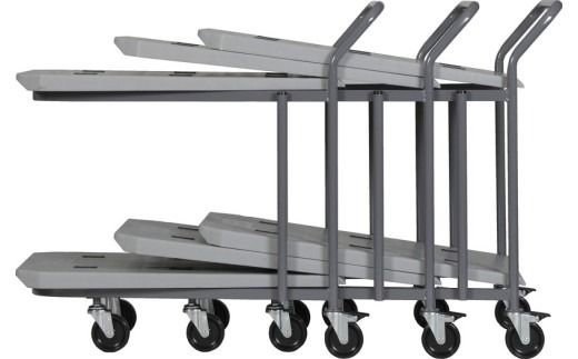 三甲 ネス台車WM（2段）| 台車 荷台 カート 運搬 持ち運び 移動 便利 重いもの ロック付き ストッパー付き アウトドア 雑貨 日用品 岐阜県 瑞穂市 ※離島への配送不可