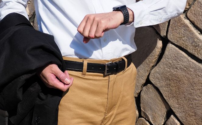 ベルト30mm ブラック いたがき 天然皮革 手作り 本革 一枚革 革 レザー ファッション小物 アクセサリー 北海道 赤平