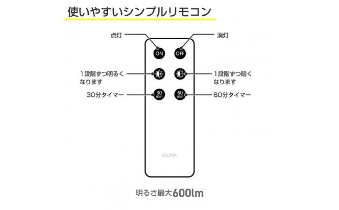 LED多目的灯 リモコン30cm 電球色ALT-3030RE(L) 272183_AZ250