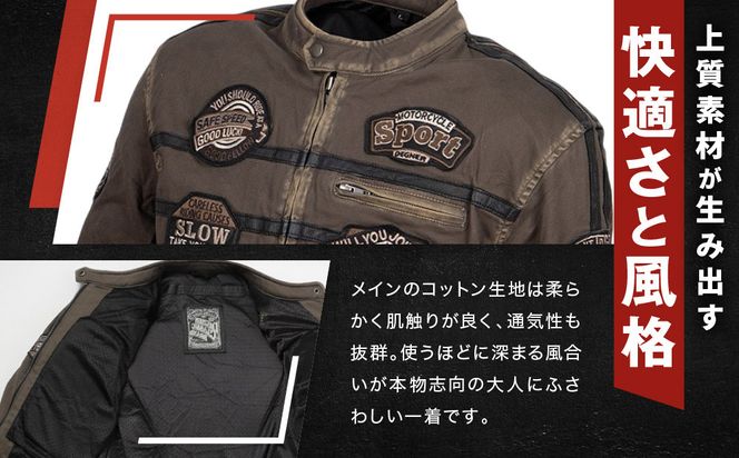 【デグナー】コットンジャケット[23SJ-6]〈カーキ・XLサイズ〉｜京都 バイクギア 人気ブランド バイク［ 京都 バイク バイクギア 人気 おすすめ ツーリング ライダー バイカー お取り寄せ 送料無料 ふるさと納税 ］ 261009_A-JR169VC03B