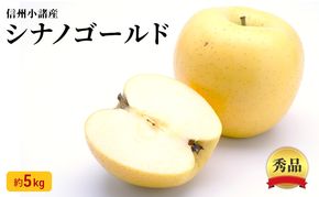 シナノゴールド 秀品 約5kg 長野県産 果物類 林檎 りんご リンゴ フルーツ 小諸市