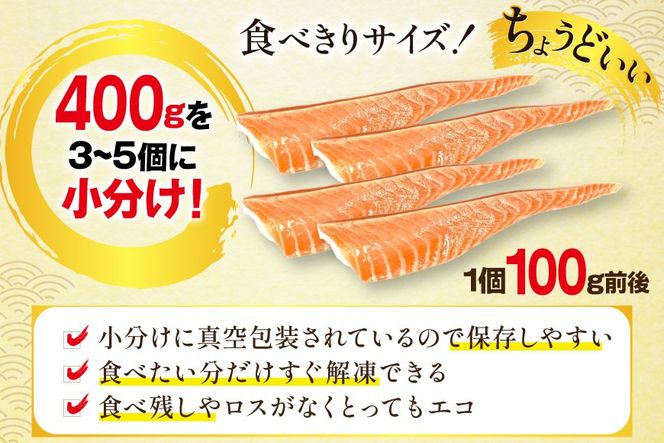 訳あり 無添加 ノルウェー産 アトランティックサーモン 大トロ 生食用 総重量400g 3-5p入 [足利本店 宮城県 気仙沼市 20565176] サーモン さけ サケ 鮭 魚介類 鮭 お刺し身 刺し身 刺身 個包装 海鮮 海鮮丼 魚介 魚 個包装 小分け 冷凍 真空包装 ノルウェー トロ