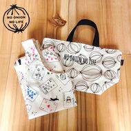 TORO淡路島にゃん玉エコバッグ＆玉ねぎ柄トートバッグ