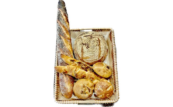 国産 オーガニック 小麦 の ハード系 フランスパン と 焼菓子 セット Ｌ 