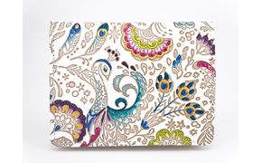 【文庫屋大関】箱まち小銭入れ　孔雀【皮革工芸品】 ファッション小物 財布 民芸品 