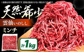 猪肉 ミンチ 1kg 雲仙いのしし / ひき肉 肉 イノシシ ジビエ いのしし ハンバーグ / 南島原市 / もりのめぐみ[SDB012]