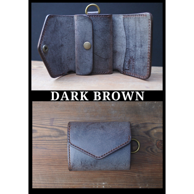 【選べるカラー3色】三つ折りウォレット 手のひらサイズ 財布 本革 全3色 雑貨 日用品 ファッション おすすめ 革小物