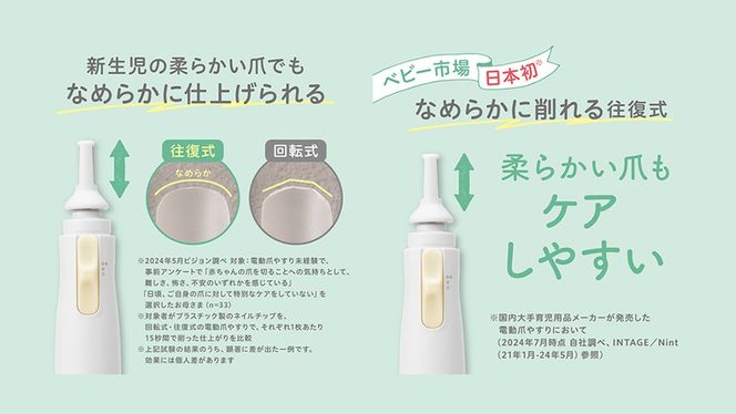 【 ピジョン 】 ベビー電動 つめやすり  | ベビー用品 赤ちゃん用品 赤ちゃんグッズ ベビーグッズ 赤ちゃん ベビー 便利グッズ 便利アイテム 便利 やすり あかちゃん ベイビー つめ 日用品 pigeon