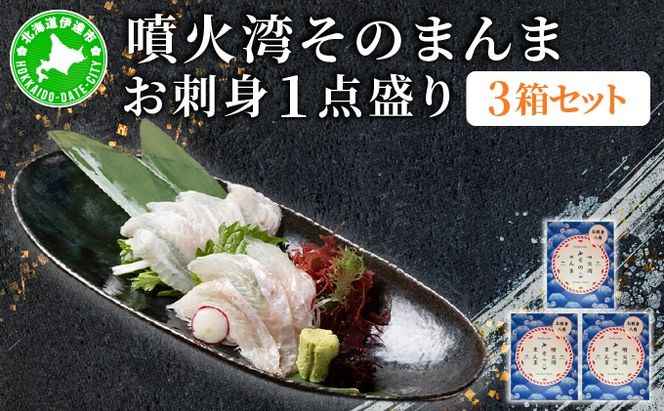 噴火湾そのまんま お刺身1点盛り(わさび・醤油付き)3箱 旬菜一鮮 だて大和屋 厳選 魚介 海鮮 刺身 刺し身 小分け 新鮮 魚介類 魚貝類 加工食品 贈答 ギフト 贈り物 ご褒美
