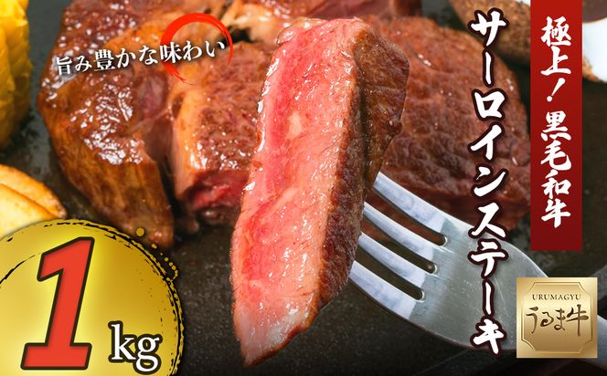 赤身の旨みがぎっしり詰まったうるま牛サーロイン（ステーキカット）大容量1kg