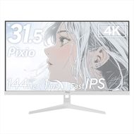 210-3395　Pixio ゲーミングモニター 32インチ 4K 144Hz Fast IPS ホワイト/白 PX32UWAVEW【 神奈川県 小田原市 】
