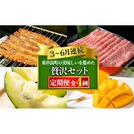 【1906105b】東串良町の美味しい！を贅沢に集めた4回定期便(3・4・5・6月) うなぎ 高級 ウナギ 鰻 国産 蒲焼 蒲焼き たれ 肉 牛肉 ロース しゃぶしゃぶ すき焼き マンゴー メロン アールスメロン 鹿児島 ふるさと【東串良町】