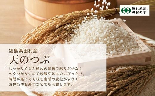 【 無洗米 】令和7年産 天のつぶ 20kg ( 5kg × 4袋 )   お米マイスター 匠 食味鑑定士 福島 田村 安藤米穀店