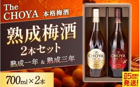 チョーヤ3年古酒と1年熟成梅酒セット【9月30日受付終了】【igge0018】