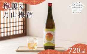 FYN6-317 【山形の極み】贈答用 梅薫る月山梅酒 720ml×1本 山形県産 梅使用！ 梅酒 酒 アルコール 贈答 贈り物 ギフト プレゼント 自宅 家庭 山形県 西川町 月山